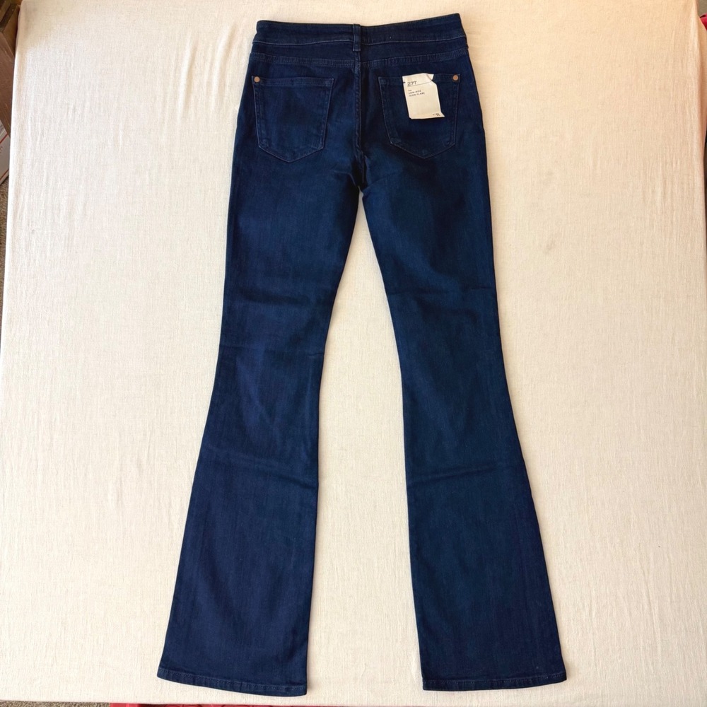 Pilcro Low-Rise Icon Flare Jeans Womens 27 Tall Blue Denim NWT - Picture 4 of 11